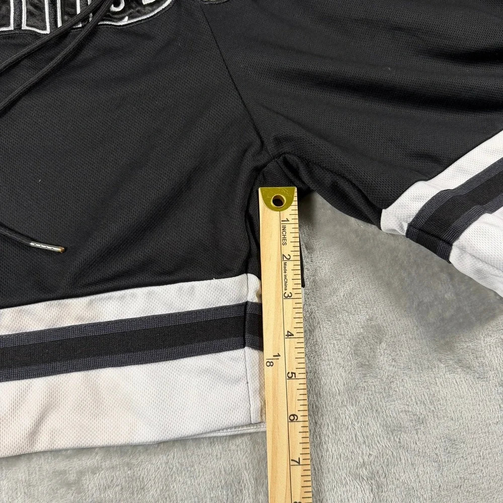 Rawgear Mens Mesh Basketball Shorts Black White Striped Gym Athletic XL